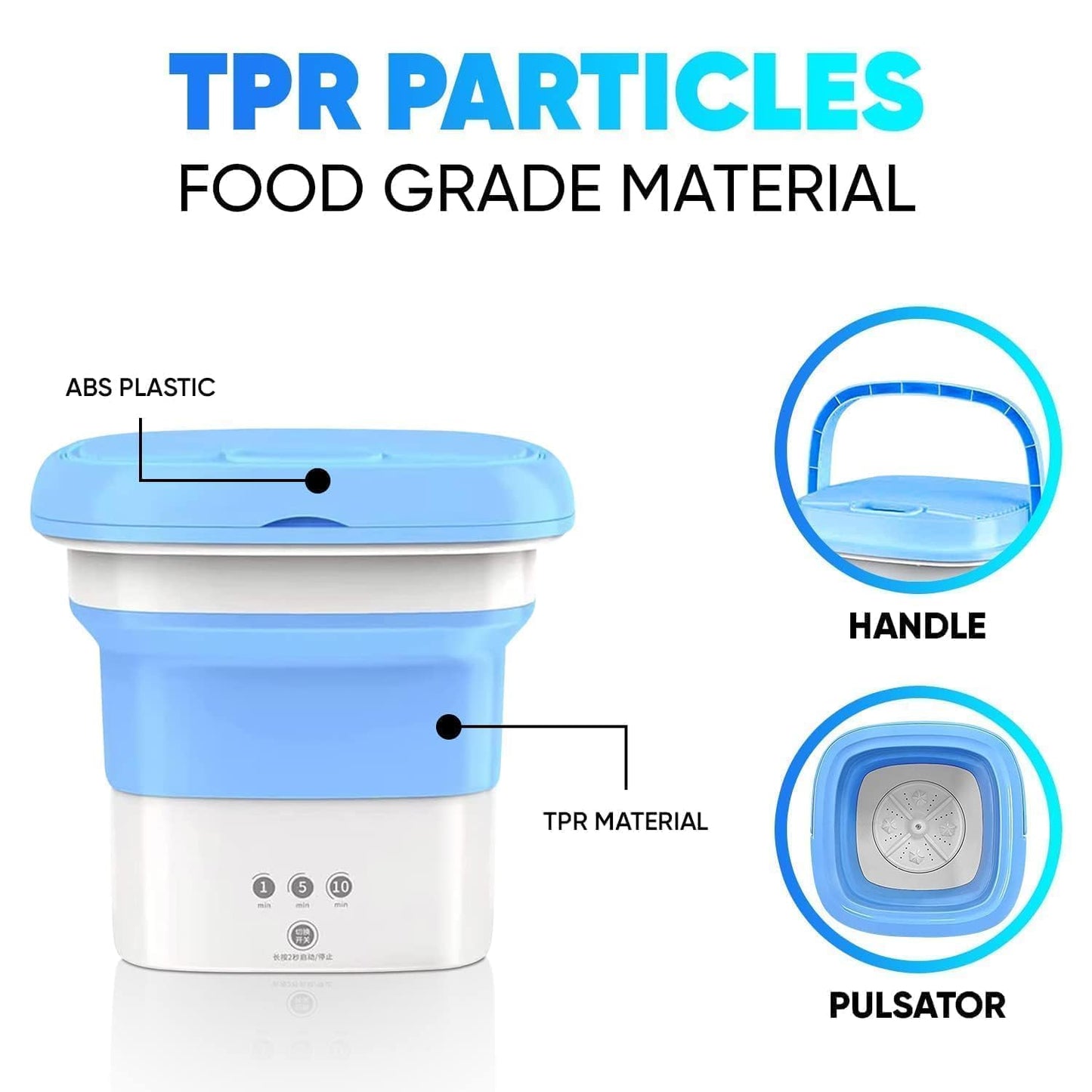 10 L Portable Washing Machine 60 Watt